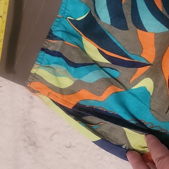 NWT Soft Surroundings Aliso Point Tropical Linen Pants Sz M - Picture 5 of 7